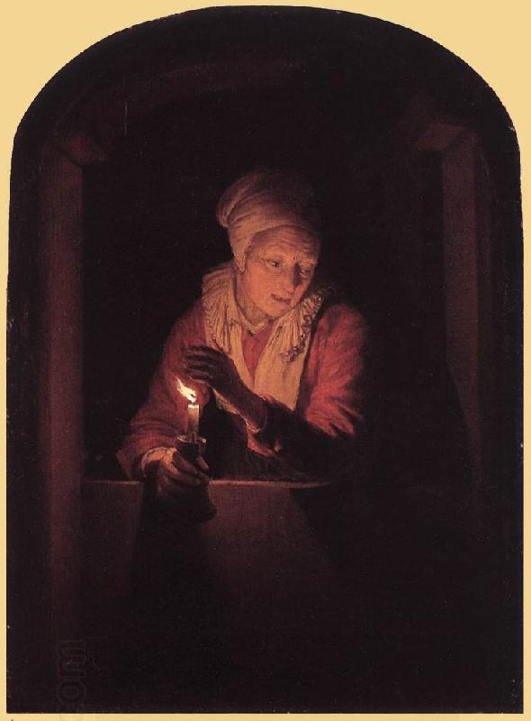 DOU, Gerrit Old Woman with a Candle  df China oil painting art
